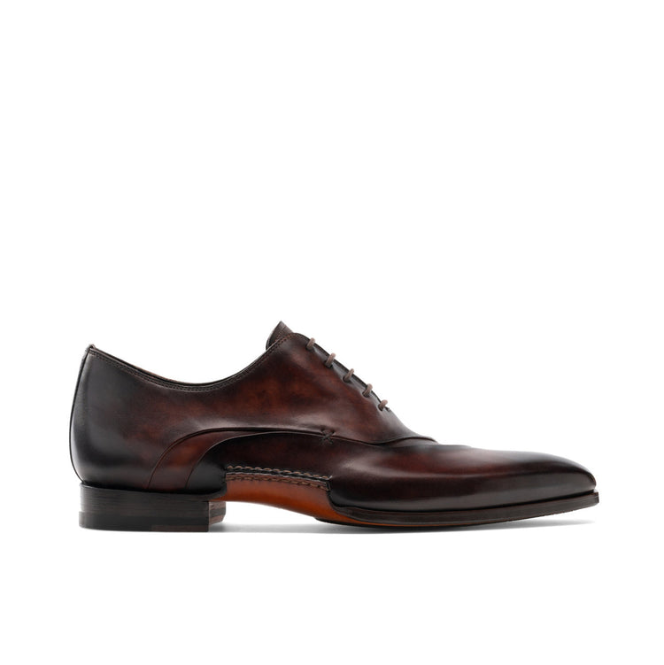 Height Increasing Brown Leather Coonamble Oxfords Shoes