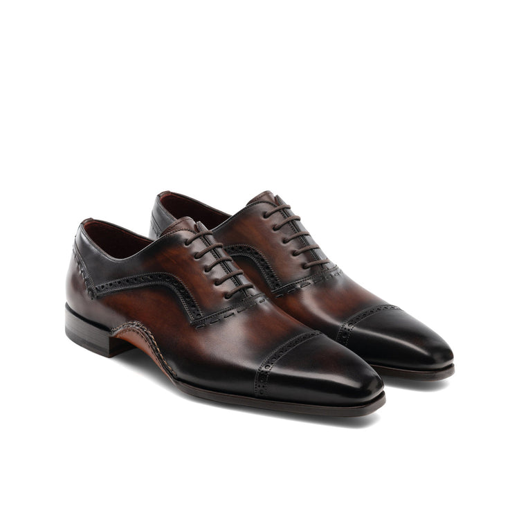 Brown Leather Bega Oxfords Shoes