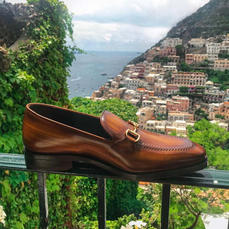 Tan Leather Frankston Slip On Horse Bit Loafers