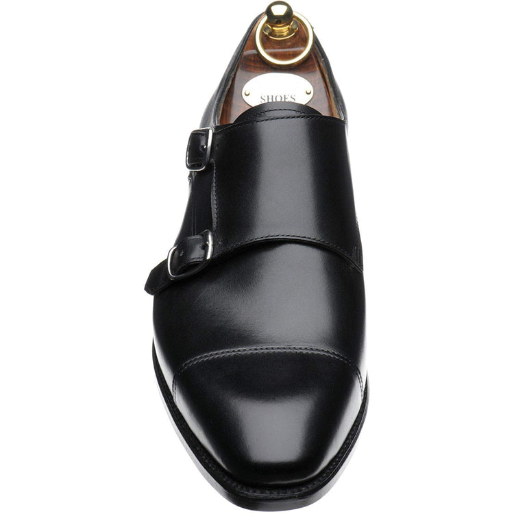 Black Leather Drayton Monk Straps