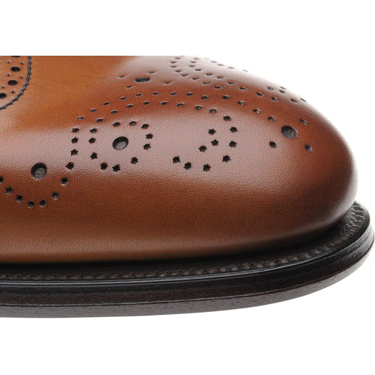 Brown Leather Landport Brogue Monk Straps