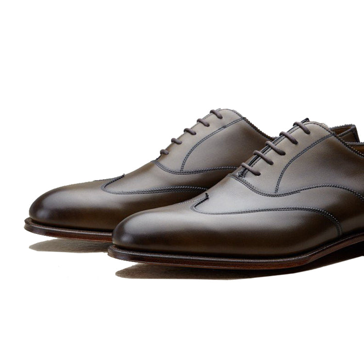 Olive Green Leather Gedling Brogue Oxfords