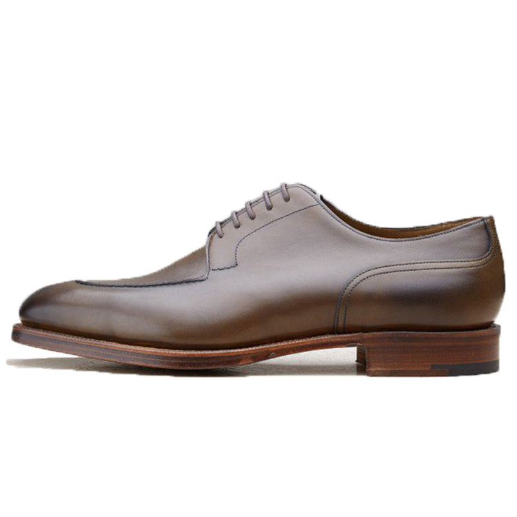 Olive Green Leather Hamlet Derby Shoes