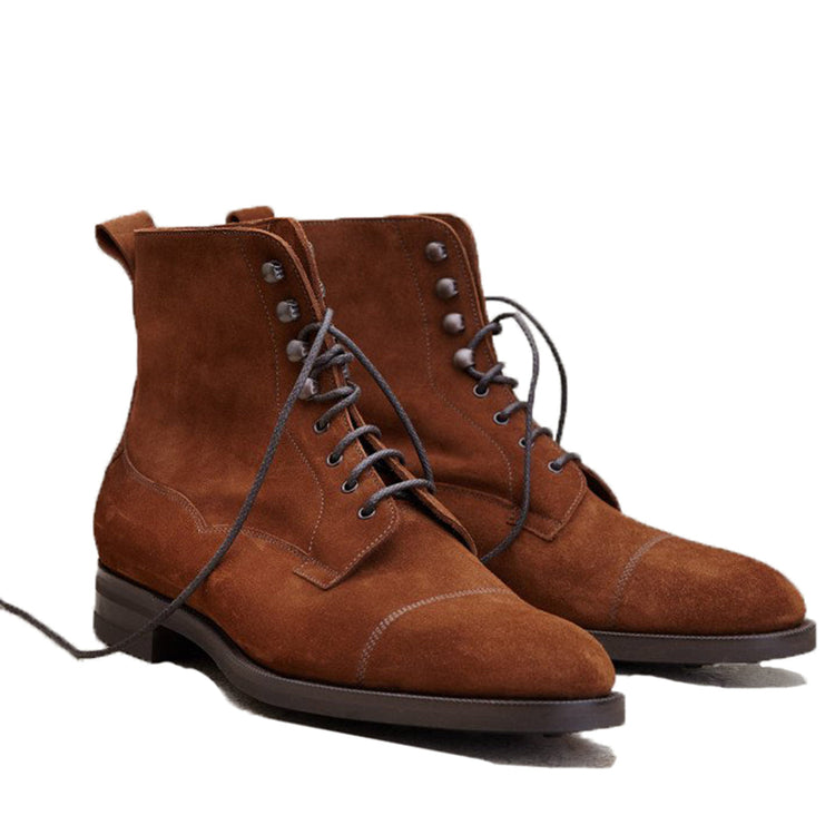 Tan Leather Purley Lace Up Boots