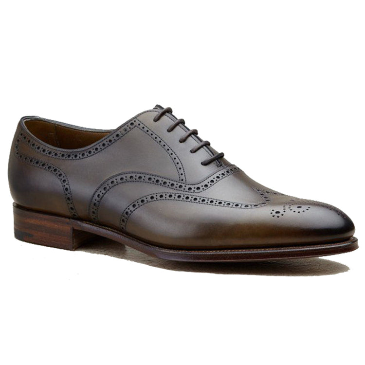Height Increasing Olive Green Leather Wealden Oxfords
