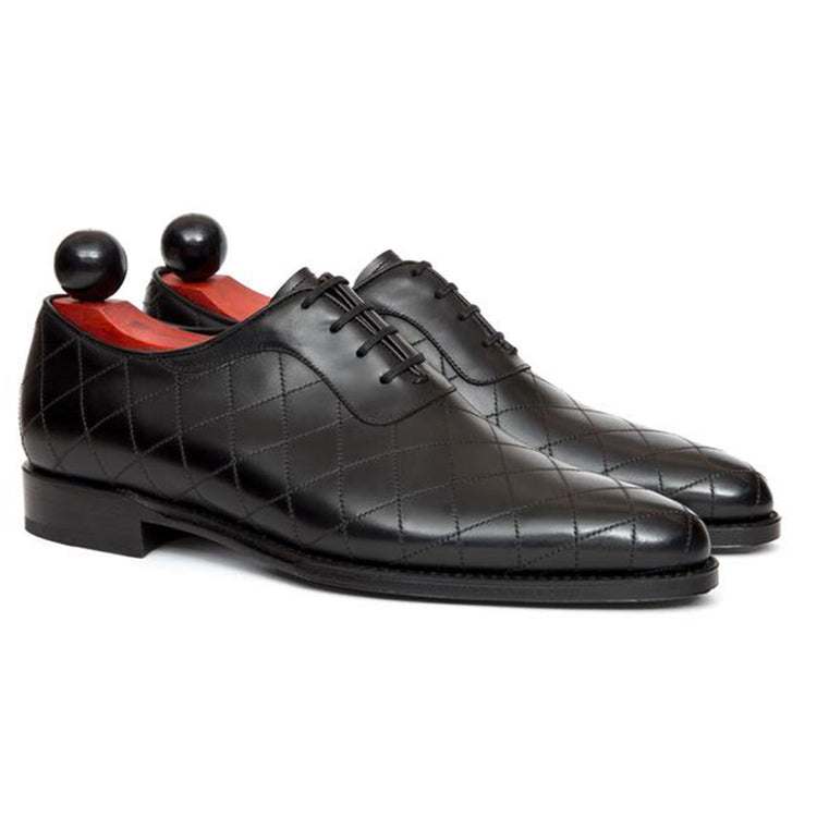 Black Leather Copnor Oxfords