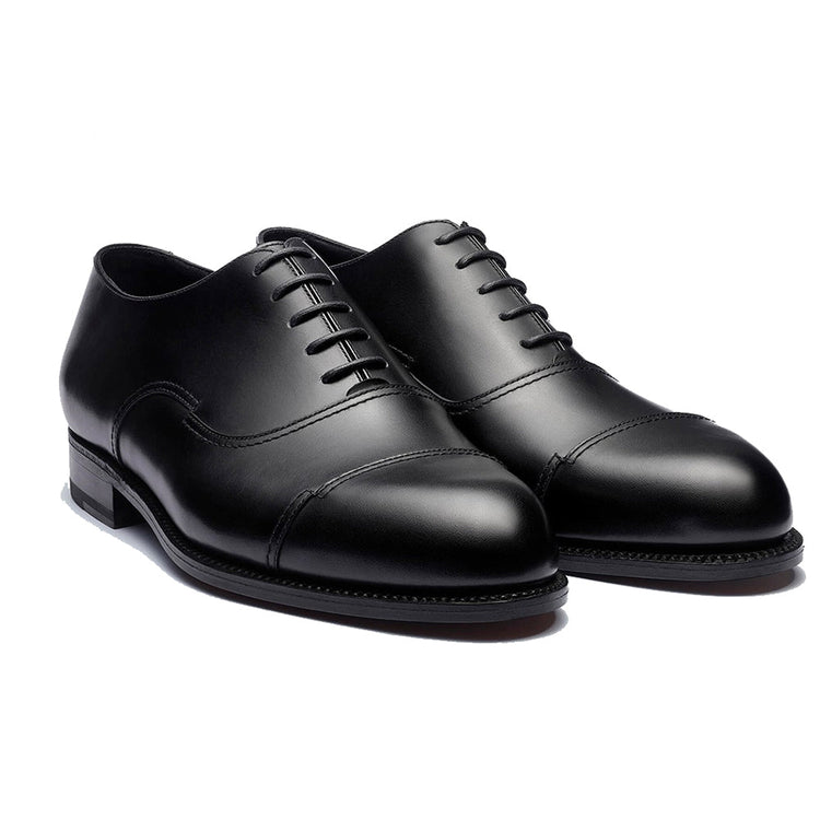 Black Leather Broxtowe Balmoral Oxfords