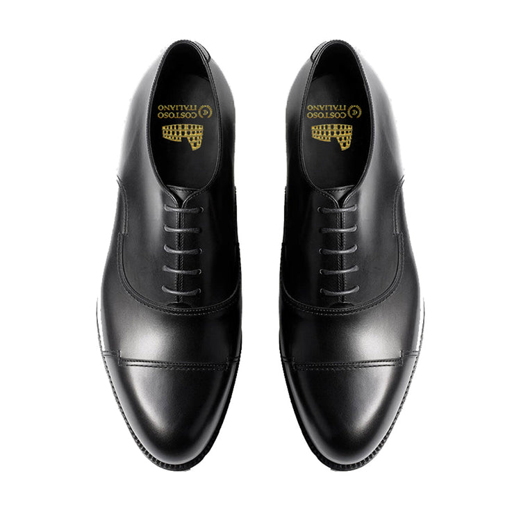 Black Leather Broxtowe Balmoral Oxfords